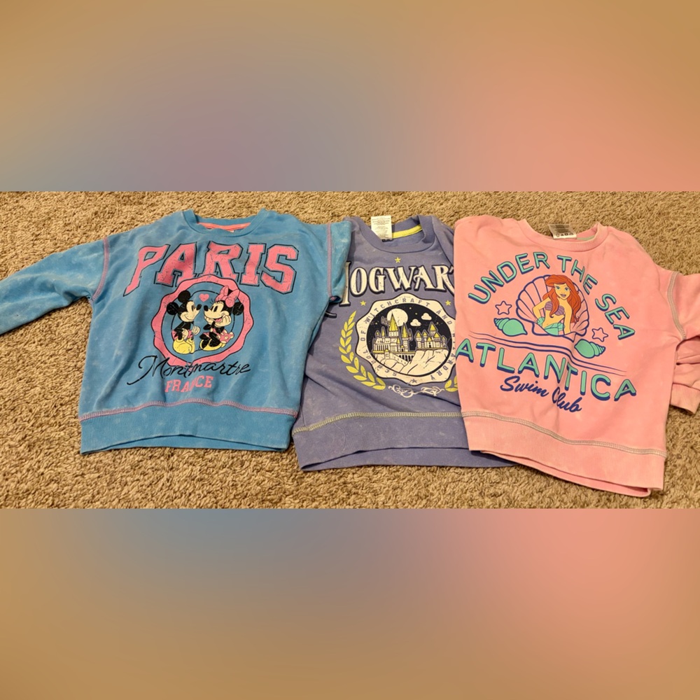 3 toddler girl sweatshirts size 4T